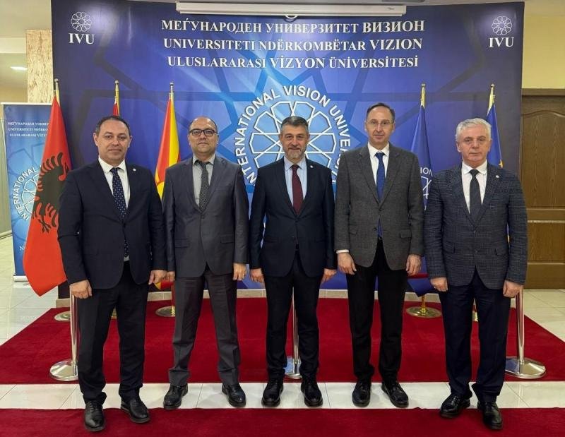 T.C. ÜSKÜP BÜYÜKELÇİLİĞİ İÇİŞLERİ MÜŞAVİRLERİNDEN ULUSLARARASI VİZYON ÜNİVERSİTESİ’NE ZİYARET
