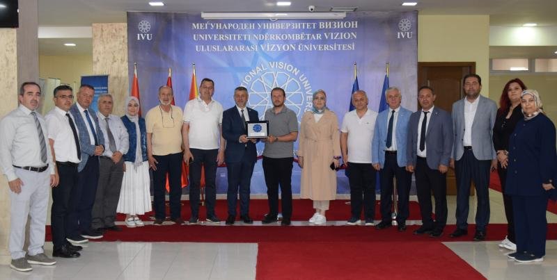 TÜRKİYE-MAKEDONYA PARLAMENTOLARARASI DOSTLUK GRUBU BAŞKANLARI VİZYON ÜNİVERSİTESİ’Nİ ZİYARET ETTİ
